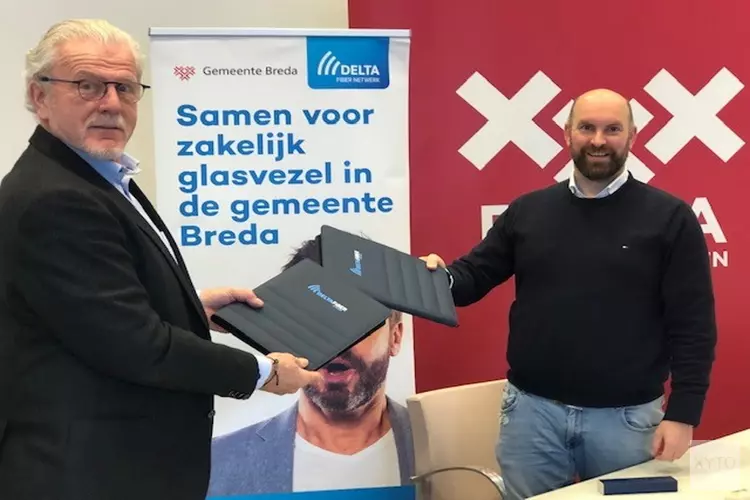 Gemeente Breda, Platform BV Breda en DELTA Fiber Netwerk streven naar glasvezel op de bedrijventerreinen en tekenen samenwerkingsovereenkomst