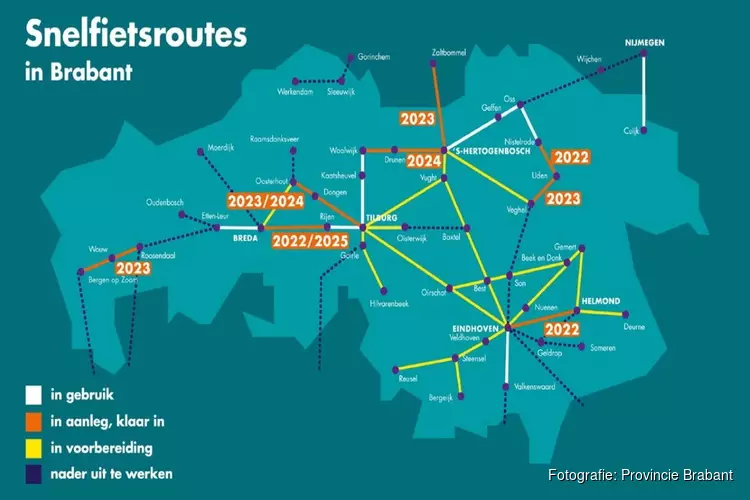 Deel snelfietsroute F58 tussen Tilburg en Rijen geopend