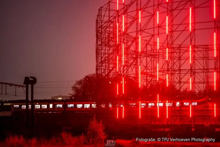 Tijdelijk lichtkunstwerk te zien op ’t Zoet