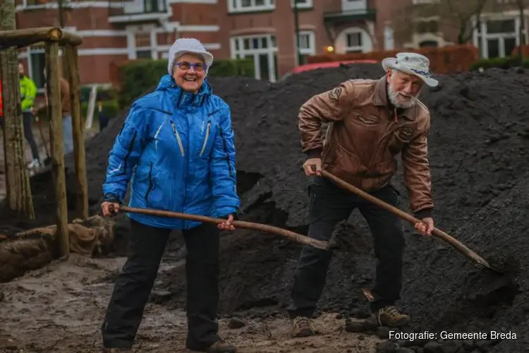 Nieuwe bomen geplant aan de Baronielaan